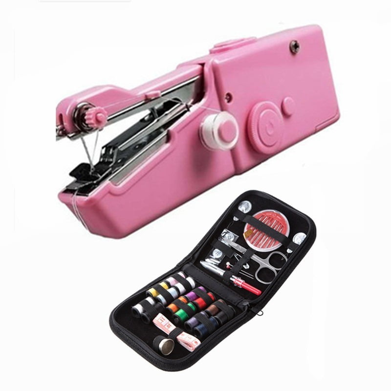 BAOLE Handheld electric sewing machine, multi-functional portable small sewing machine, mini and simple hand sewing machine