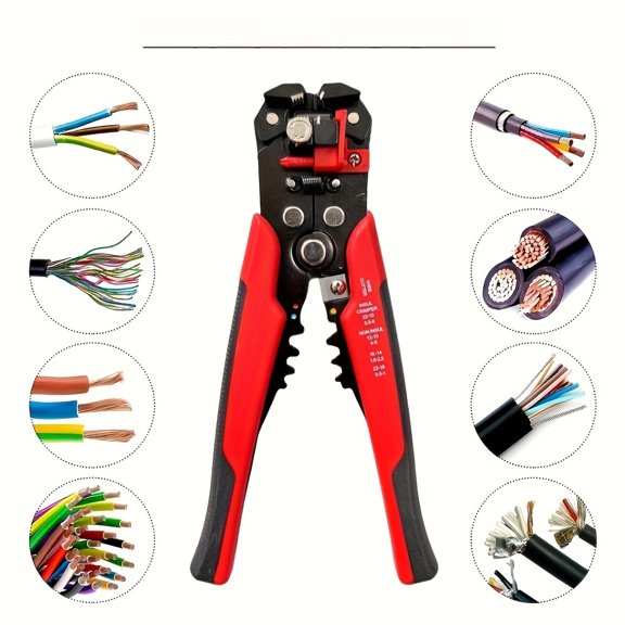 BAOLE Heavy-duty automatic wire stripper - Electrical grade fast wire stripping tool Anti-slip and rust-proof 0.2-6mm fully compatible