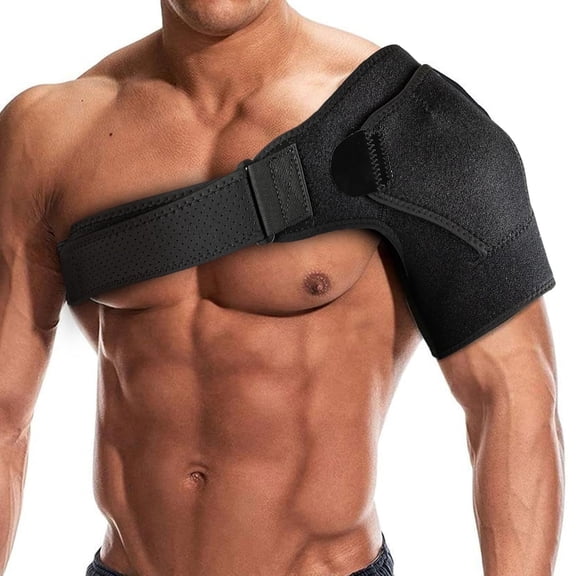 BAOLE Shoulder Reliever System Adjustable Shoulder Brace & Sling for Rotator Cuff Injuries, AC Joint Pain Relief, Shoulder Support with Fixed Ice Pack & Heat Bag Unisex Design for Men & Women.