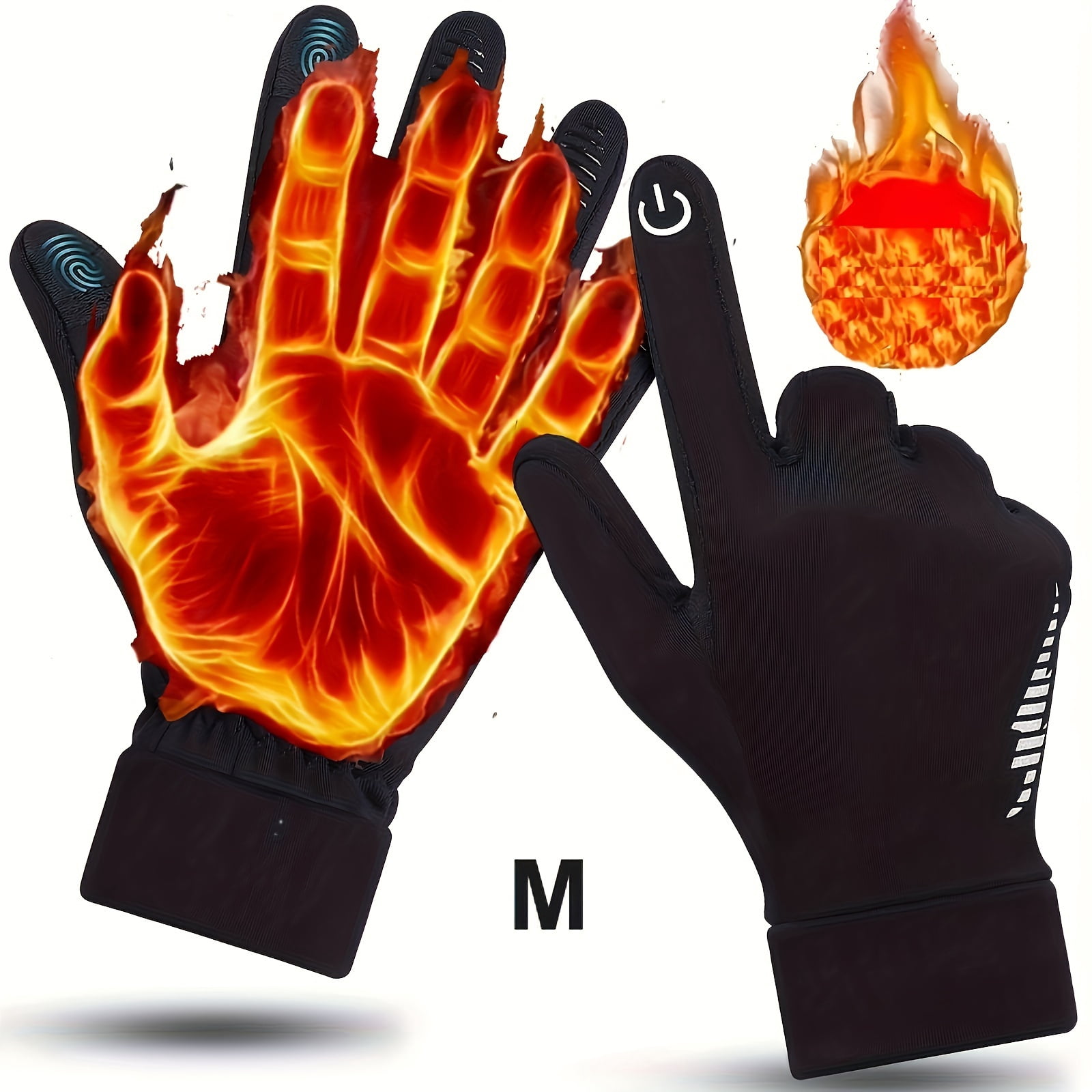 BAOLE Winter Thermal Gloves for Men & Women – Touchscreen Compatible, Plush Fleece Lining, Windproof & Water-Resistant – Ideal for Skiing, Driving, Hiking & Daily Use in Cold Weather