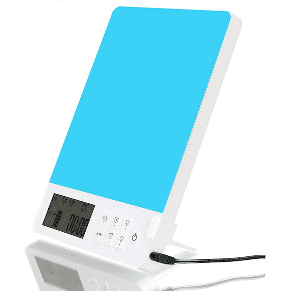 BAOMING Blue Light Therapy Lamp 10000 Lux UV Free,Display/Timing/Brightness Adjustment Function