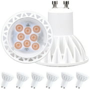 BAOMING GU10 LED Bulb Dimmable 5W Soft Warm White GU10 Base Replacement 50W Spotlight Bulb-6 Pack