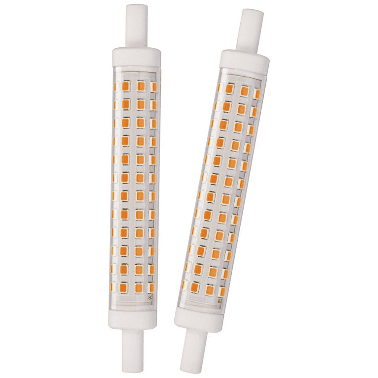 BAOMING R7S LED Bulb 118mm J Type 10W (80W Halogen Equivalent)  ,Non-Dimmable Warm White 2700K,2 Pack 