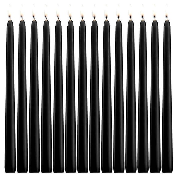 BAOPAI 14 Pack Unscented Hand Poured Taper Candles 10 Inches Long Elegant and Classic for Home Decor Wedding Parties Birthdays and Special Events