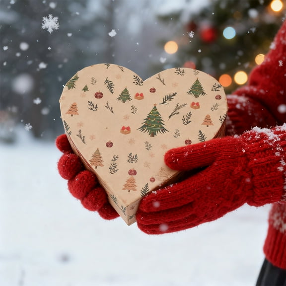 BAOPAI 19.69x29.13in Vintage Kraft Christmas Wrapping Paper Multicolor Festive Designs Enduring Quality Holiday Gift Decoration For Christmas Hanukkah Presents