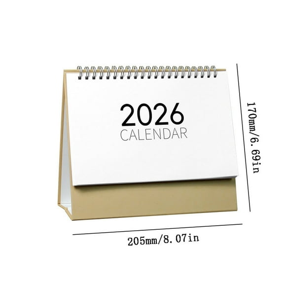 BAOPAI 2026 Minimalist Business Office Calendar Desktop Ornament Professional Designs Clean Style Suitable For Office Home Desk Organization