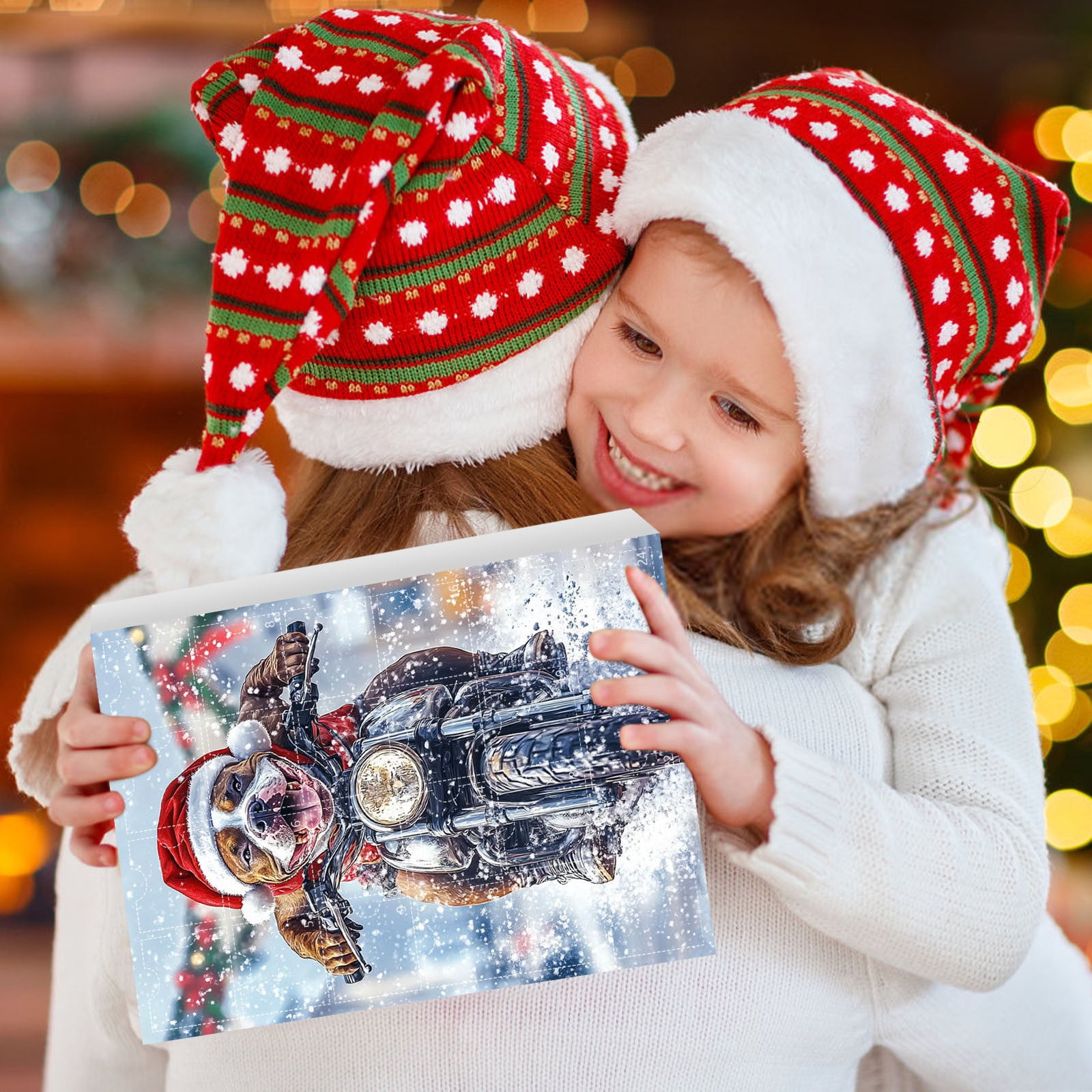 BAOPAI 24-Day Christmas Advent Calendar Countdown Ornament with Built ...