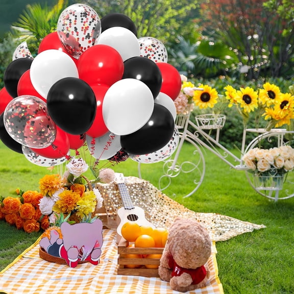 BAOPAI 30Pcs Matte Balloons Set for Party Decorations Helium-Ready Safe for Kids Birthday Wedding Celebration Background
