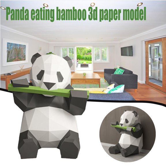 BAOPAI 3D Geometric Paper Model DIY Creative Brain Teaser Wall Art Decoration with English Manual for Home Decor Improves Concentration and Practical Skills