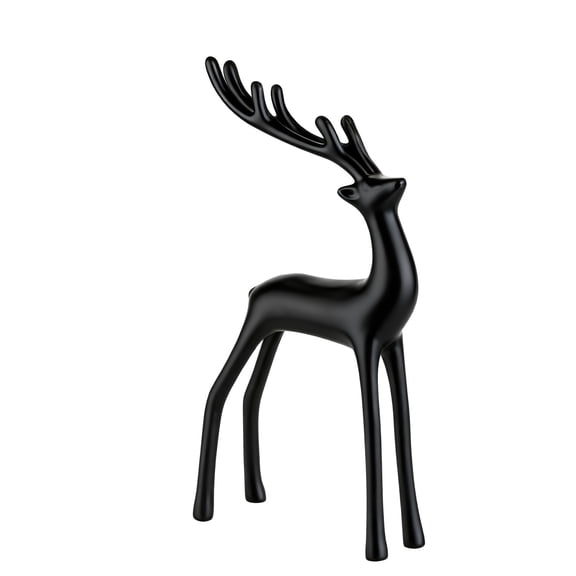 BAOPAI 3D Printed European Style Faux Deer Statue for Entryway Decorations - Elegant Home and Garden Ornament Good Gift Idea