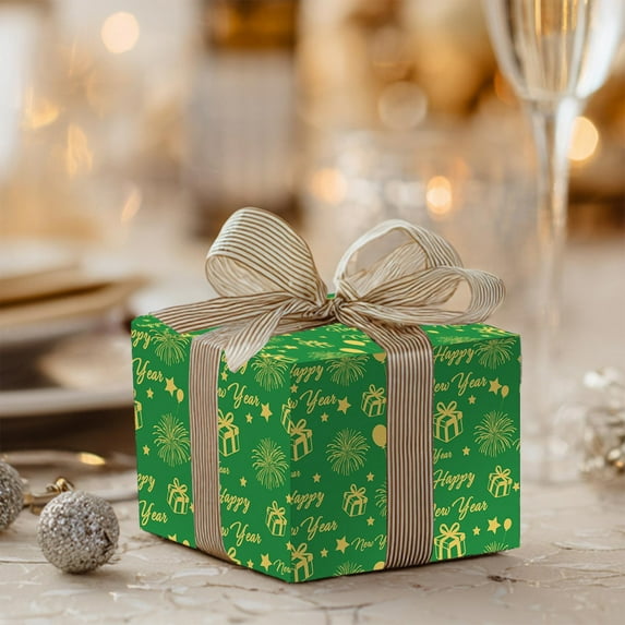 BAOPAI 3Pcs Christmas NewYear Gift Wrapping Paper 27.56x19.69in Enduring Tear-Resistant 80g Offset Paper Multicolor for DIY Crafts Party Decorations Holiday Gifts