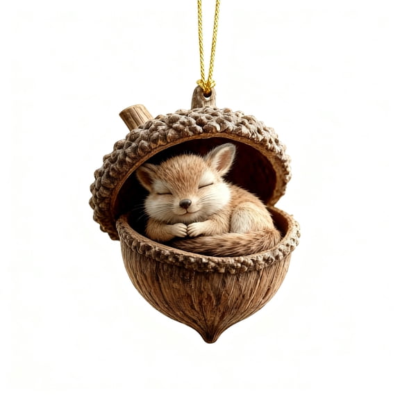 BAOPAI 3inch Acrylic Animal Christmas Pendants Hanging Ornaments Durables Festive Decor With Hanging Loop For Christmas Tree Home Holiday Decorations Gift