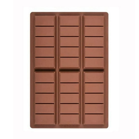 BAOPAI 6-Cavity Silicone Chocolate Bar Mold for Baking Multifunctional Candy Maker for Homemade Chocolates Energy Bars Perfect for Valentine's Day Gifts Heat Resistant and Dishwasher Safe