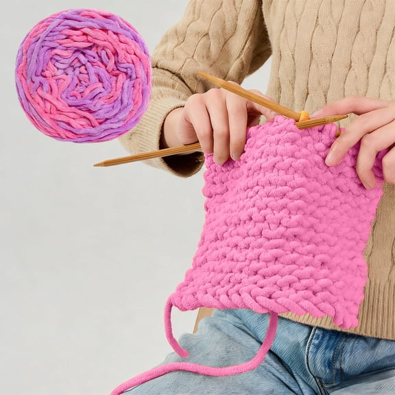 BAOPAI 80m Milk Cotton Multicolor Knitting Crochet Yarn - Soft and Durable for DIY Crafts Home Decor and Holiday Gift Making