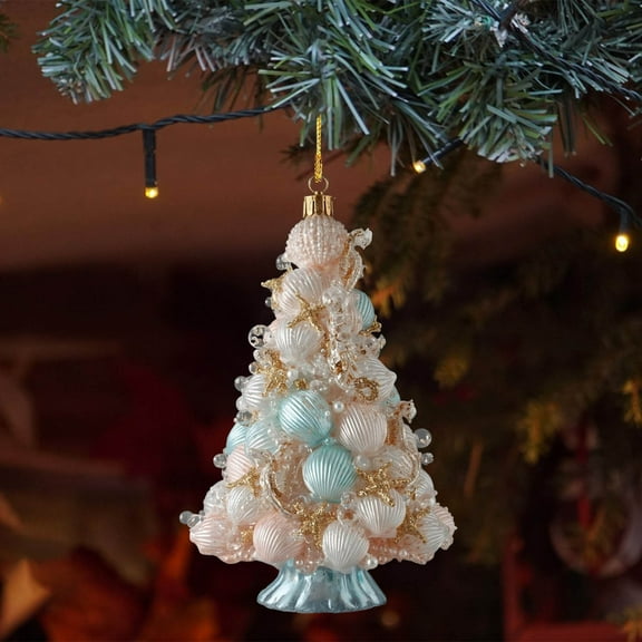BAOPAI Acrylic Christmas Tree Pendant Decorations Enduring Flat Ornaments for Home Window Displays and Festive Wreaths