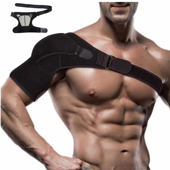 BAOPAI Adjustable Heated Shoulder and Knee Massager with Vibration Therapy for Pain Relief Portable Use for Arthritis Bursitis Strain Sprain and Meniscus Tear