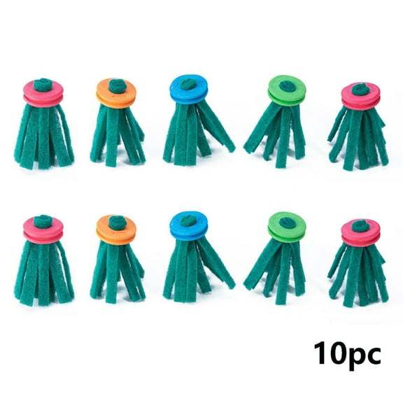 BAOPAI Aquarium Floating Spawning Mop for Safe Fish Breeding and Efficient Egg Collection Gentle No Damage Design 2x4 Inch Size 10 Pack for Betta Guppy and Other Fish