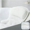 thumbnail image 1 of BAOPAI Bath Pillow For Tub With Suction Cups 4D Mesh Bathtub Spa Pillow For Neck Head Back Support Quickly Dry Comfortable, 1 of 7
