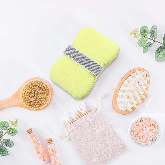 BAOPAI Bath Soap Sponge with Built-in Soap Holder for Easy and Mess-Free Showering Generates Rich Lather Gentle on Skin Durable and Good for Home and Travel Use