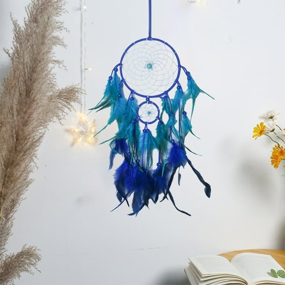 BAOPAI Bohemian Dreamcatcher with Natural Crystals and Feathers - Handmade Wall Hanging Decor for Bedroom, Living Room, Office, Ideal Spiritual Gift