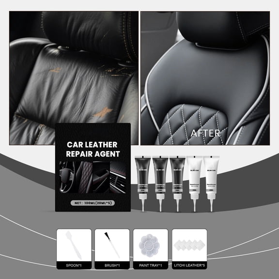 BAOPAI Car Leather Repair Agent Seat Interior Scratch Cover Repair Paste Wearresistant Color Repair Agent Easy To Repair Leather Wear And Tear
