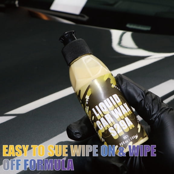 BAOPAI Car Wax Polish Liquid - Waterproof Hydrophobic Coating Deep Gloss Mirror Shine All-in-One Paint Protection Easy to Use 100ml for Cars SUVs Trucks
