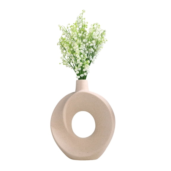 BAOPAI Ceramic Vase Art Of Donut For Home Decor Ceramic Vase Ornaments For Decoration Desktop