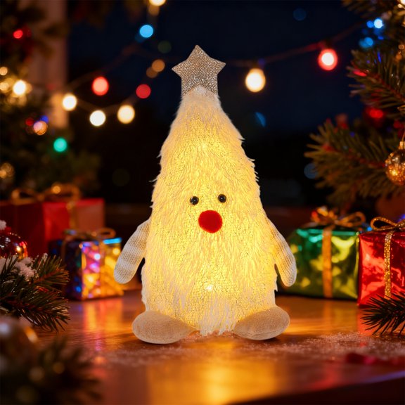BAOPAI Tree Shaped Plush Doll Ornament Cute Tabletop Decor for Holiday Party Home Office Decoration