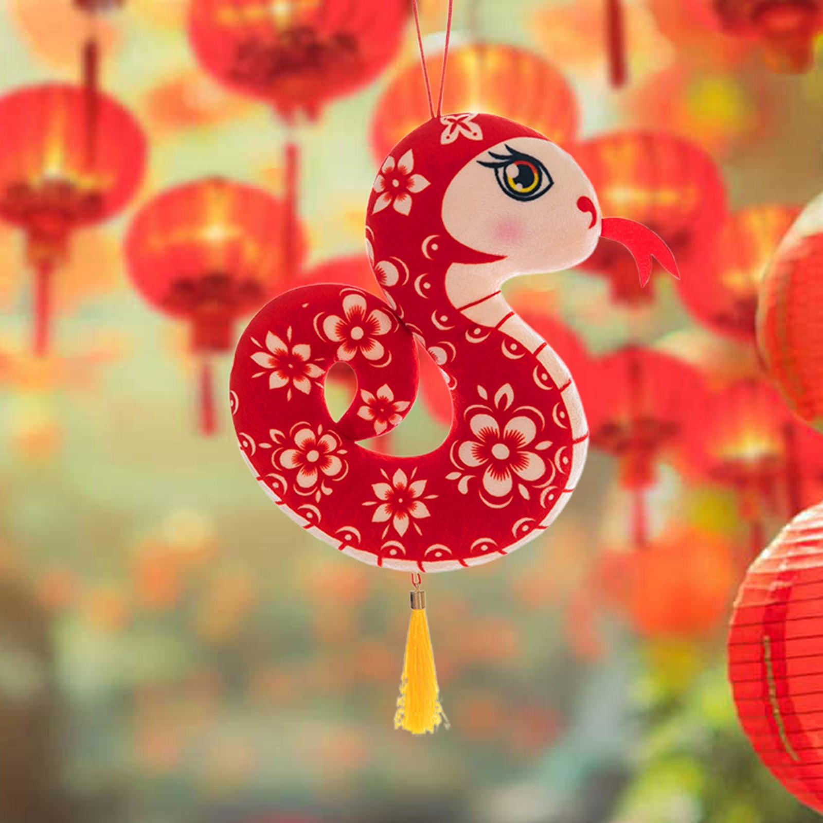 BAOPAI Clearance Plush Toy Pendant Keychain Hanging Jewelry Snake