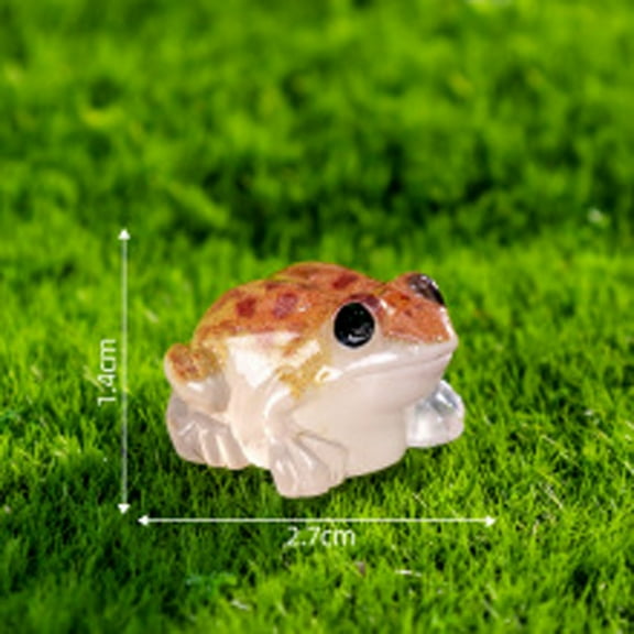 BAOPAI Creative DIY Glowing Frog Figurines for Moss Terrariums Succulents Planters and Miniature Gardens Absorbs Sunlight to Glow in the Dark for Magical Night Display