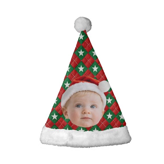 BAOPAI Customizable Text Photo Hat Warm Family Matching Winter Holiday Party Decoration Cozy Festive Gift