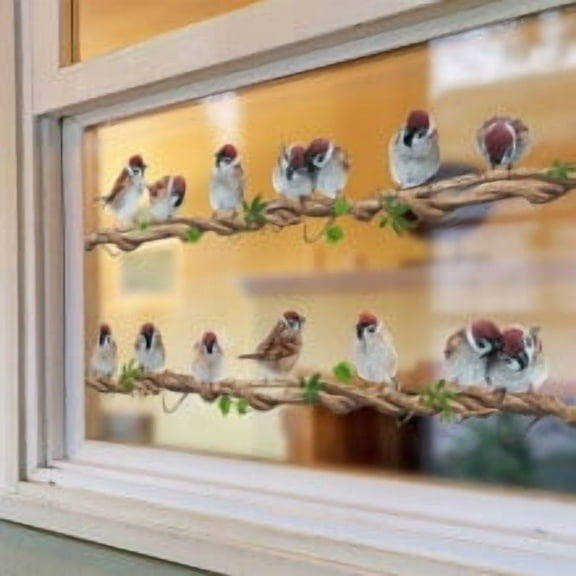 BAOPAI Cute Animal Wall Decals Self-Adhesive Peel and Stick Vinyl Stickers for Home Bedroom Living Room Nursery Kids Room Decor