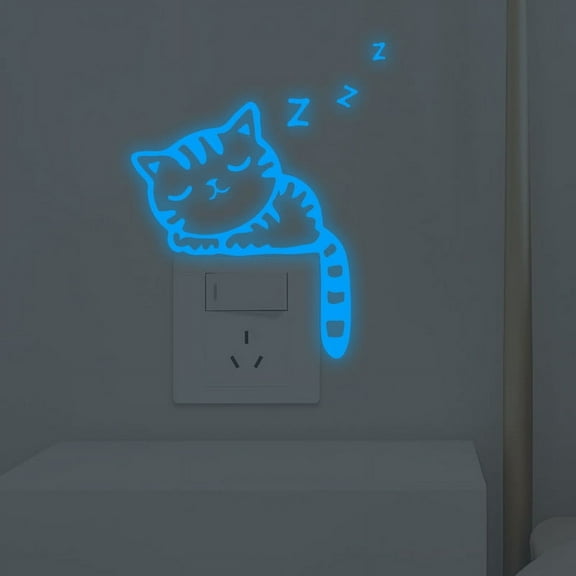 BAOPAI Cute Animal Wall Stickers Self-Adhesive Peel and Stick Decals for Home Bedroom Living Room Nursery Kids Room Background Decoration