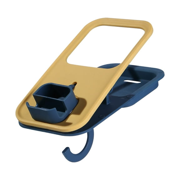 BAOPAI Desktop Cup Holder Clip with Hook - Multi Functional Organizer Rack for Table Side Office Desk Bedside and Wheelchair Sturdy Nylon Fiberglass Material