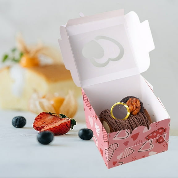 BAOPAI Disposable Paper Party Tray for Wedding and Birthday Celebrations - Sterilized for Safety, Convenient Cake and Candy Serving with Decorative Design