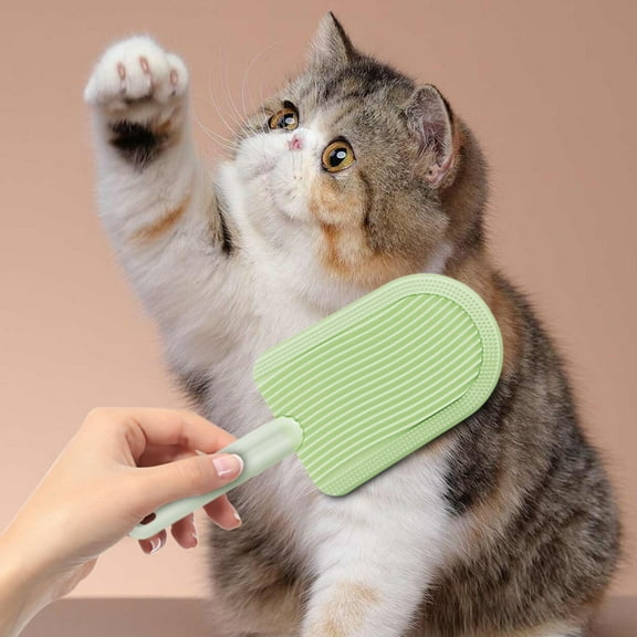 BAOPAI Double-Sided Pet Hair Remover Comb with Hanging Hook for Easy Storage and Effective Cleaning on Furniture and Clothing