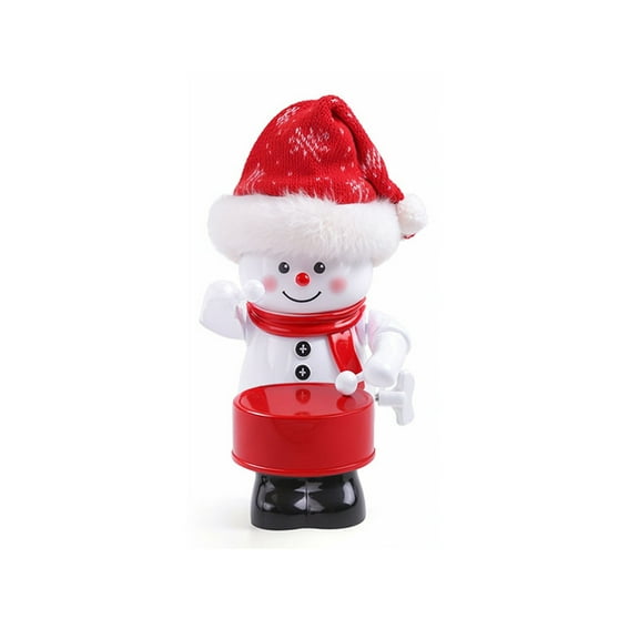 BAOPAI Drumming Snowman Decoration With Shaking Head And Moving Arms For Party Home Office Holiday Decoration