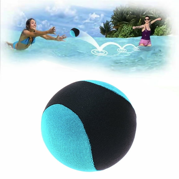 BAOPAI Durable Nylon Water Bouncy Balls - Floating Beach Balls for Pool Sea and Summer Outdoor Games Fun for Kids and Adults