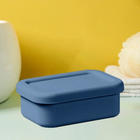 BAOPAI Durable Plastic Soap Box with Drainage Sponge and Leak-Proof Lid Multifunctional Portable Organizer for Travel Gym and Daily Commute