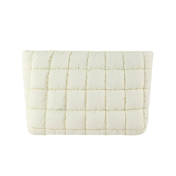 BAOPAI Durable Quilted Makeup Bag for Travel and Daily Use, Versatile and Practical with Zipper Closure, Compact Size 10.43x6.5x2.17 Inches, Good Gift for Women on Valentine's Day and Christmas