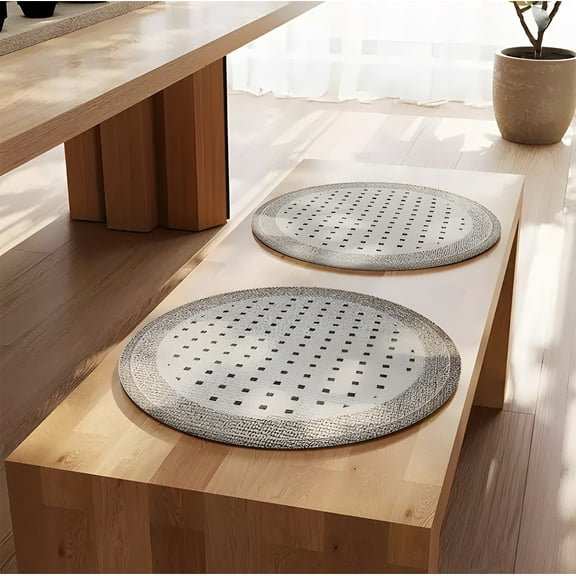 BAOPAI Ergonomic Round Seat Cushion with Non-Slip Design Cooling Ice Silk Material for Office Car and Home Use Offering Comfortable Support and Pain Relief