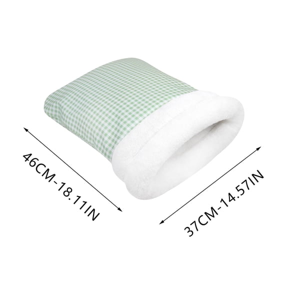 BAOPAI Extra Large Pet Sleeping Bag with Winter Warmth Semi-Enclosed Design for Deep Sleep Comfort Made of Soft and Durable Linen Material Good for Cats and Dogs