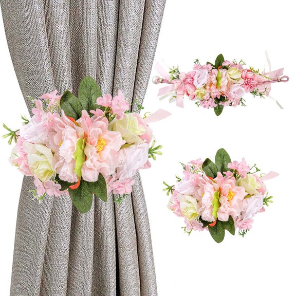 BAOPAI Fashionable Garland Curtain Buckles with Beads for Home and Hotel Decorations Easy to Install Durable Design for Warm and Inviting Ambiance
