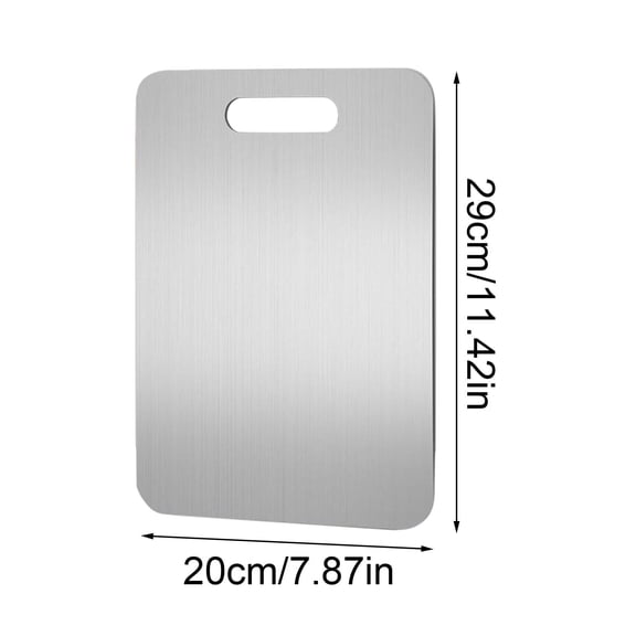 BAOPAI Food Grade Stainless Steel Cutting Board - Cutting Board For Kitchen Chopping Board Food-Grade For Meat Fruit Vegetables Dishwasher Safe