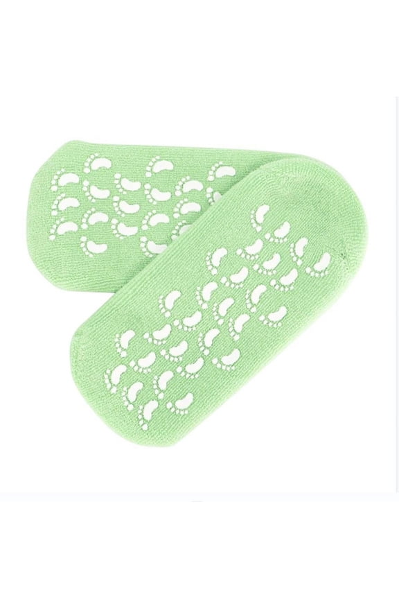 Foot Care Moisturizing Gel Socks with Vitamin E for Dry Cracked Heels and Calluses Non-Slip Design for Safety Reusable and Washable for Daily Foot Care