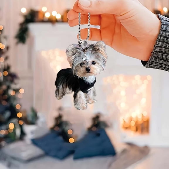 BAOPAI Fun and Lively Puppy Design Car Dashboard Hanging Pendant Perfect as Keychain for Bags or Luggage Adds Color and Happiness to Your Vehicle Interior