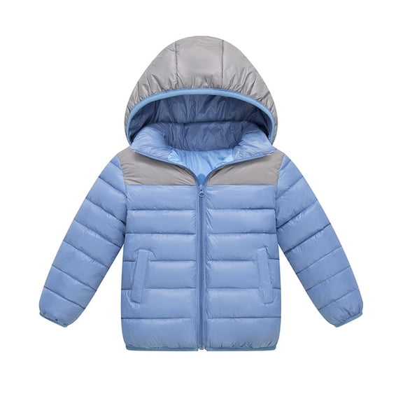 BAOPAI Girls' Lightweight Padded Winter Coat with Attached Hood and Side Pockets for Warmth and Comfort During Cold Weather Ideal for Everyday Use Ages 7-14 Years Old