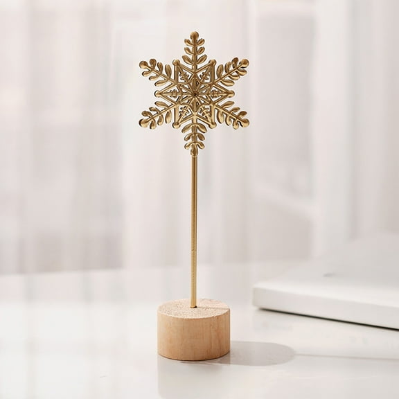 BAOPAI Gold Iron Metal Crafts Scandinavian Style Enduring Ornament with Ginkgo Monstera Leaf and Snowflake Designss for Home Living Room Entrance Wine Cabinet Decor