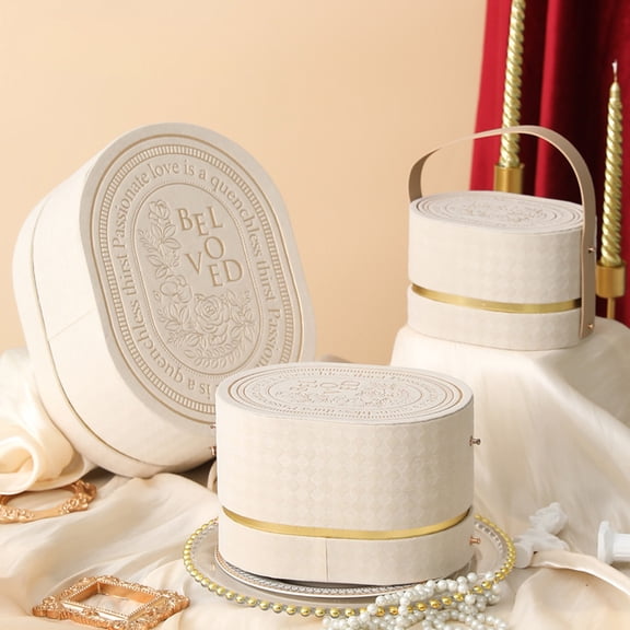 BAOPAI Good Velvet Polyester Gift Box for Valentine's Day Wedding Holiday Gifts Sturdy Waterproof Packaging Winter Festival Present