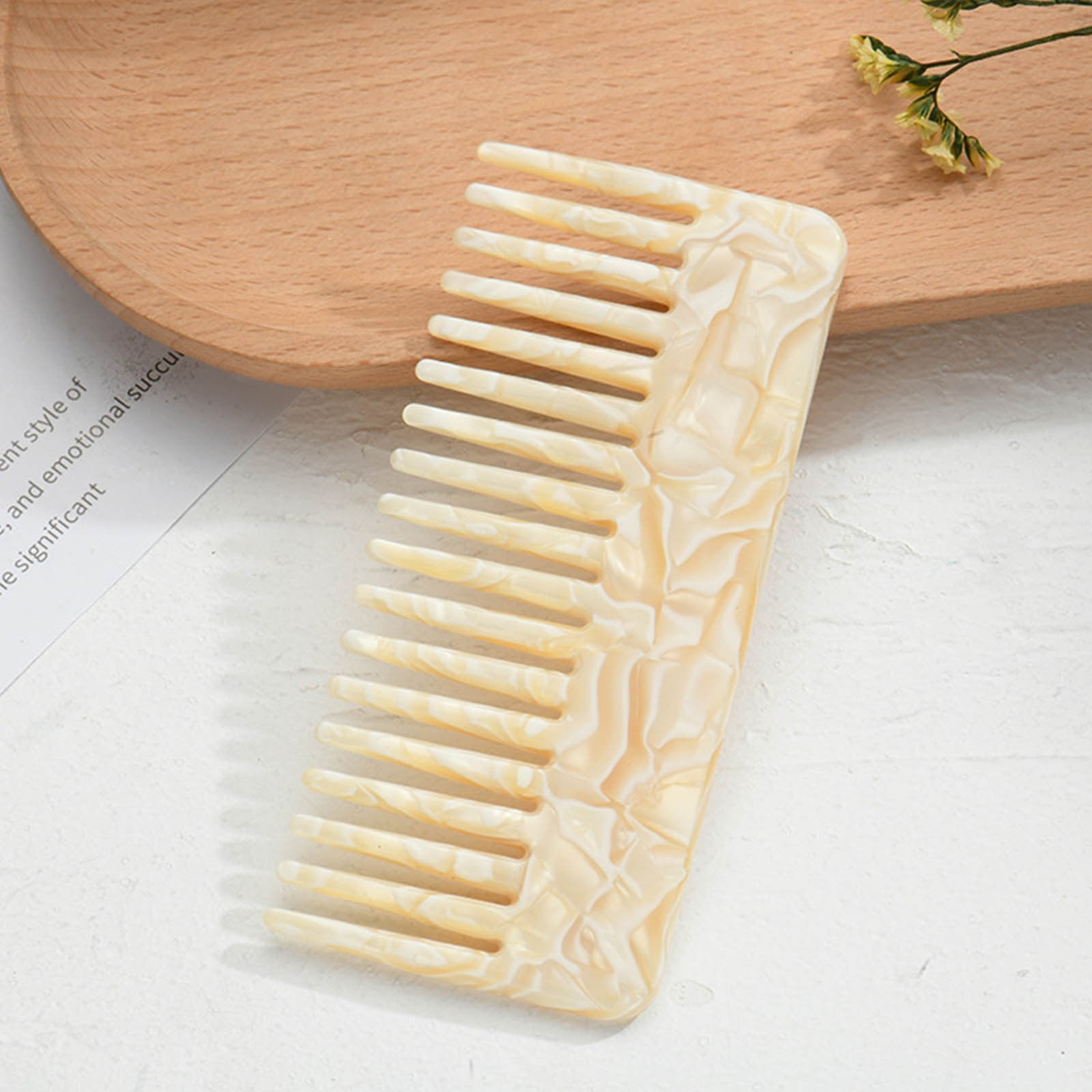 BAOPAI Hair Detangling Comb Gets Tangles Out Without Pulling Promotes ...